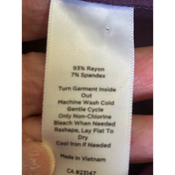 Talbots purple LS Tshirt, XLP, minimalist, cozy, layering, essential, bright - Picture 5 of 5